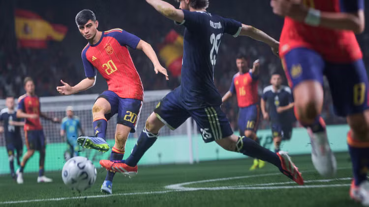 تصویری از پاس دادن در بازی fc 27