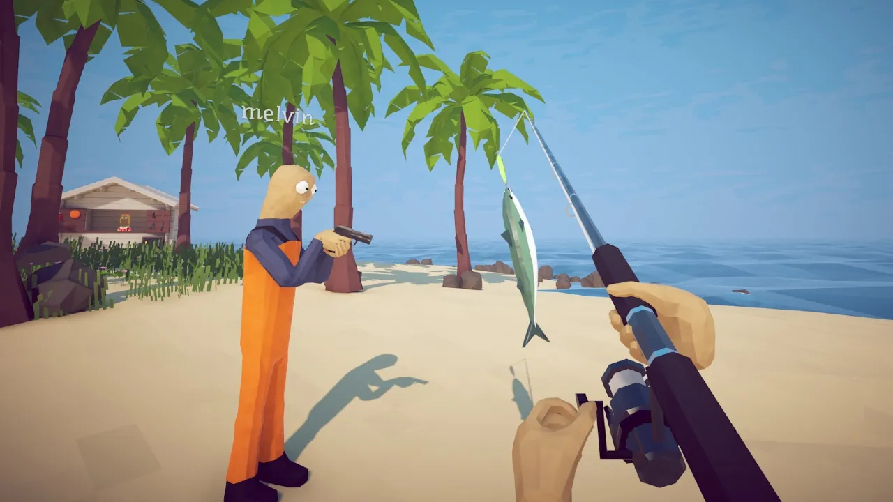 نمایی از گیمپلی بازی ماهیگیری How to Fish